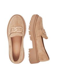 DeeZee Loafersy LE601-5 Beżowy. Kolor: beżowy. Materiał: materiał #7