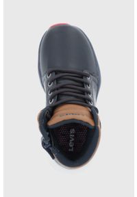 Levi's® - Levi's Buty dziecięce kolor granatowy. Okazja: na spotkanie biznesowe. Nosek buta: okrągły. Zapięcie: sznurówki. Kolor: niebieski. Materiał: guma. Styl: biznesowy #3