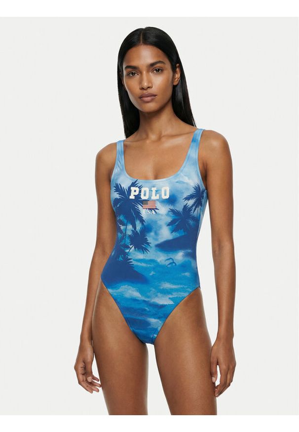 Polo Ralph Lauren Strój kąpielowy 21609410 Niebieski. Kolor: niebieski. Materiał: syntetyk