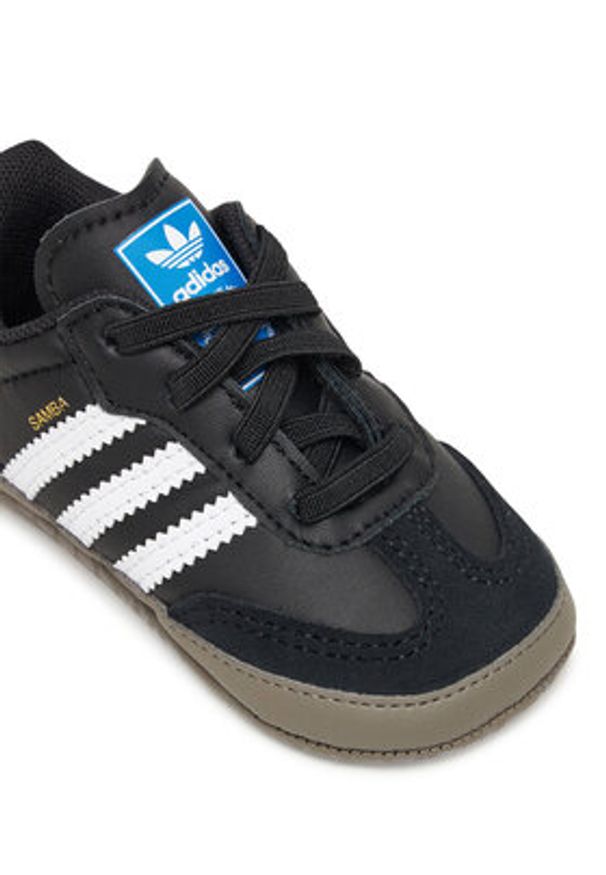 Adidas - adidas Sneakersy Samba Kids JI2757 Czarny. Kolor: czarny. Materiał: skóra
