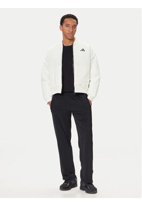 Adidas - adidas Kurtka bomber Stadium JX5638 Biały Loose Fit. Kolor: biały. Materiał: syntetyk