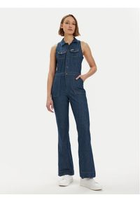 Wrangler Kombinezon 112351045 Granatowy Slim Fit. Kolor: niebieski. Materiał: bawełna