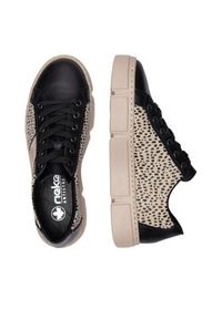 Rieker Sneakersy N5910-62 Beżowy. Kolor: beżowy. Materiał: skóra #7