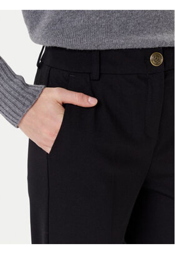 Marella Spodnie materiałowe Aletta 2523786014 Czarny Regular Fit. Kolor: czarny. Materiał: syntetyk, wiskoza