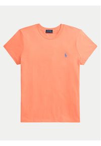 Polo Ralph Lauren T-Shirt 211898698024 Pomarańczowy Regular Fit. Typ kołnierza: polo. Kolor: pomarańczowy. Materiał: bawełna #5