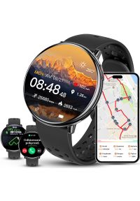 Smartwatch Rubicon Zegarek damski SMARTWATCH F50-GPS czarny PROF. Rodzaj zegarka: smartwatch. Kolor: czarny #1