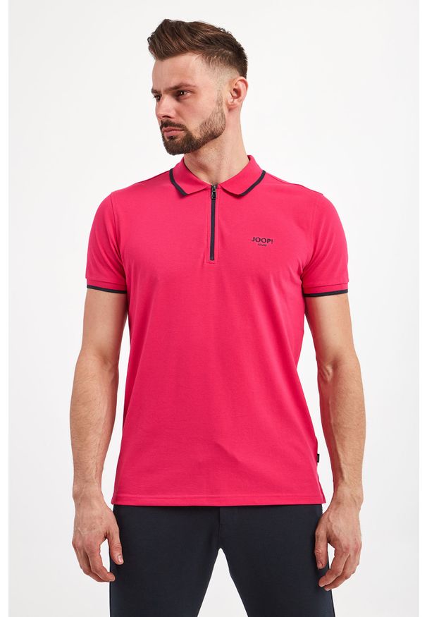 JOOP! Jeans - Polo JOOP! JEANS. Typ kołnierza: polo. Długość rękawa: krótki rękaw. Długość: krótkie. Wzór: nadruk. Styl: klasyczny