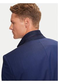 Hugo Garnitur Henry/Griffin182 50383613 Granatowy Slim Fit. Kolor: niebieski. Materiał: wełna #5