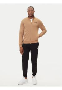 EA7 Emporio Armani Dres 8NPV60 PJVRZ M1013 Beżowy Regular Fit. Kolor: beżowy. Materiał: bawełna