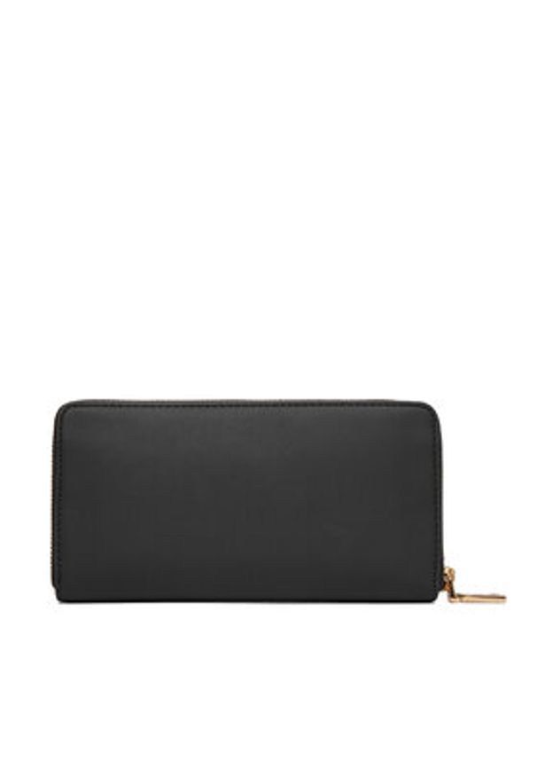 Love Moschino - LOVE MOSCHINO Duży Portfel Damski JC5611PP0NKD0000 Czarny. Kolor: czarny. Materiał: skóra