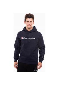 Champion - Męska Bluza Z Logo Script. Kolor: niebieski #1