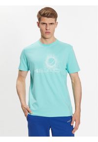 Head T-Shirt Vision 811463 Turkusowy Regular Fit. Kolor: turkusowy. Materiał: bawełna