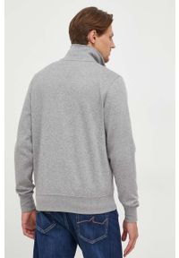 TOMMY HILFIGER - Tommy Hilfiger bluza męska kolor szary gładka. Kolor: szary. Długość rękawa: długi rękaw. Długość: długie. Wzór: gładki #2