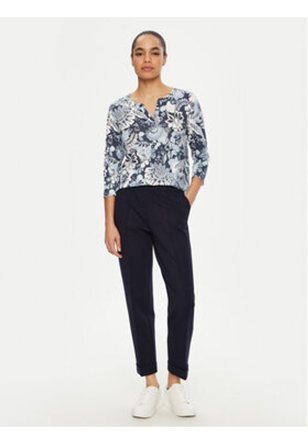 Olsen Bluzka 11104984 Niebieski Regular Fit. Kolor: niebieski. Materiał: bawełna