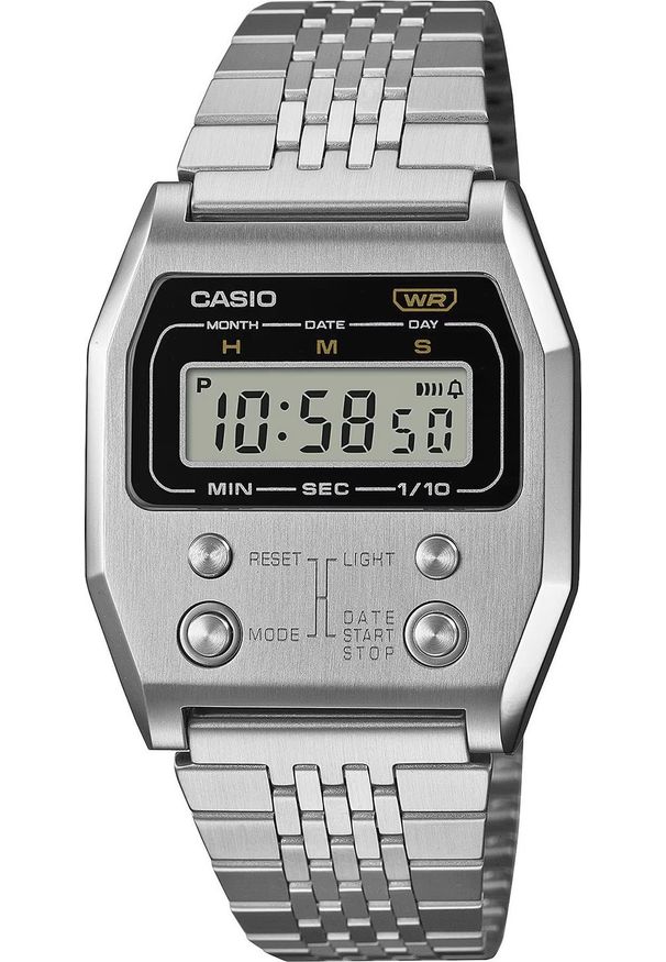 Zegarek Casio Zegarek Męski Casio A1100D-1EF Szary Srebrzysty. Kolor: szary