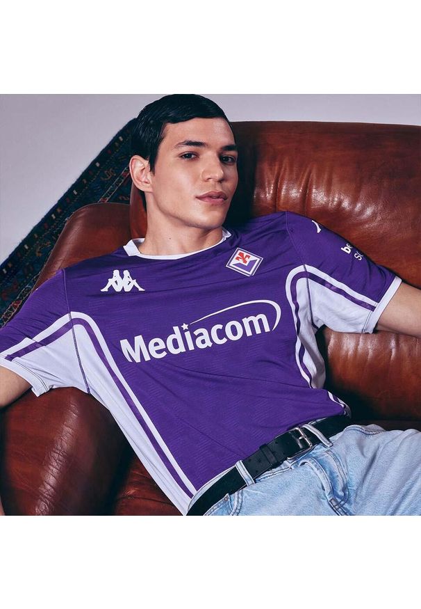Kappa - Koszulka domowa Fiorentiny 2025/26. Kolor: fioletowy. Sport: piłka nożna