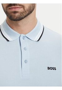 BOSS Polo Paddy 50469055 Niebieski Regular Fit. Typ kołnierza: polo. Kolor: niebieski. Materiał: bawełna #2