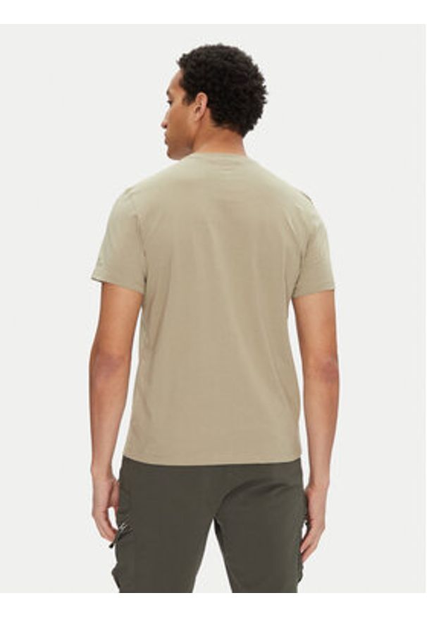 Parajumpers T-Shirt Leland 25SMPMTSGT09 Beżowy Regular Fit. Kolor: beżowy. Materiał: bawełna