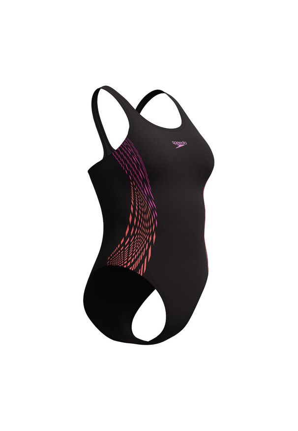 Strój kąpielowy na basen damski Speedo Placement MuscleBack. Kolor: czarny
