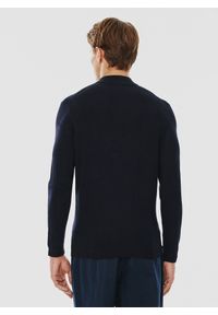 Pako Lorente - PAKO LORENTE – Granatowy gładki półgolf męski. Kolor: niebieski, czarny. Materiał: nylon, wiskoza. Wzór: gładki. Sezon: jesień #7