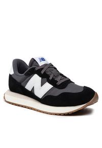 New Balance Sneakersy GS237PF Czarny. Kolor: czarny. Materiał: materiał #8