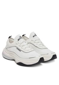 Love Moschino - LOVE MOSCHINO Sneakersy JA15475G0MIY210A Biały. Kolor: biały. Materiał: skóra #4