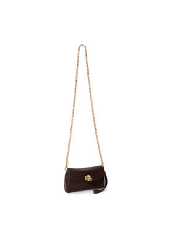 Lauren Ralph Lauren - LAUREN RALPH LAUREN Torebka 432P11743006 Brązowy ciemny. Kolor: brązowy. Materiał: skórzane