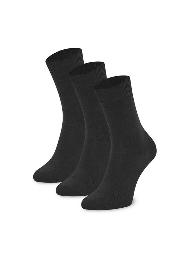 Nine West Skarpety długie CEO_LA_NW_17283_W_AW25 (3-PACK) Czarny. Kolor: czarny. Materiał: bawełna