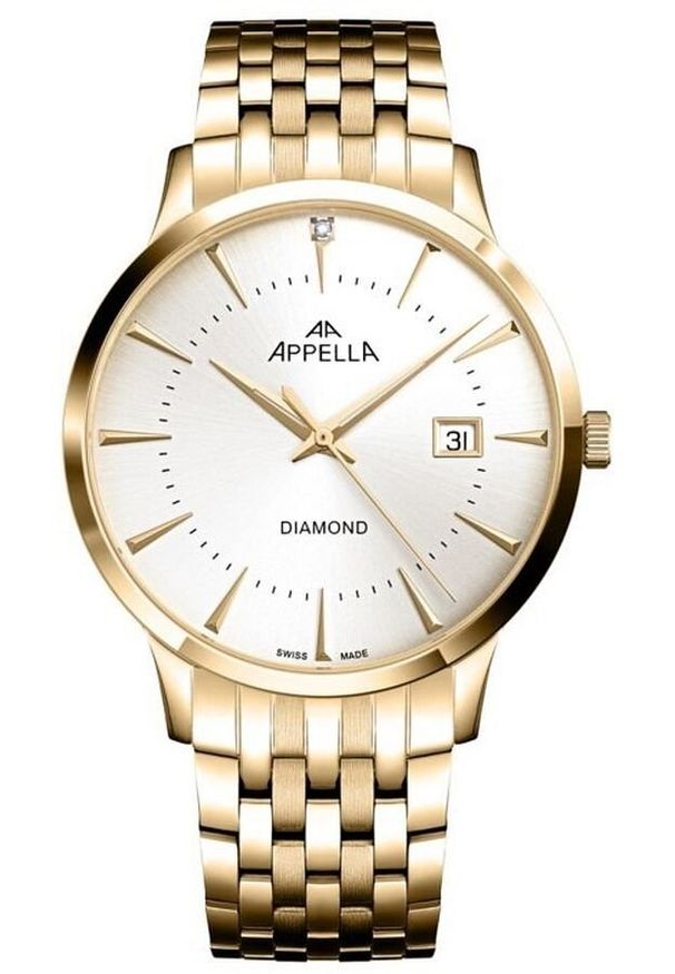 Acappella - Zegarek męski Appella L12003.1193DQ złoty. Kolor: złoty