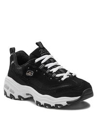skechers - Skechers Sneakersy Biggest Fan 11930/BLK Czarny. Kolor: czarny. Materiał: materiał #2