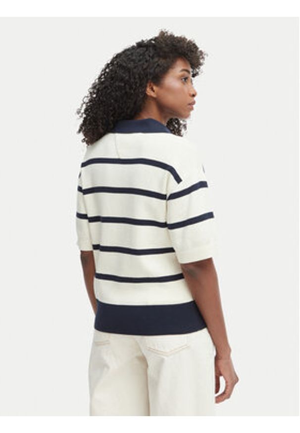 TOMMY HILFIGER - Tommy Hilfiger Sweter WW0WW45400 Beżowy Regular Fit. Kolor: beżowy. Materiał: bawełna