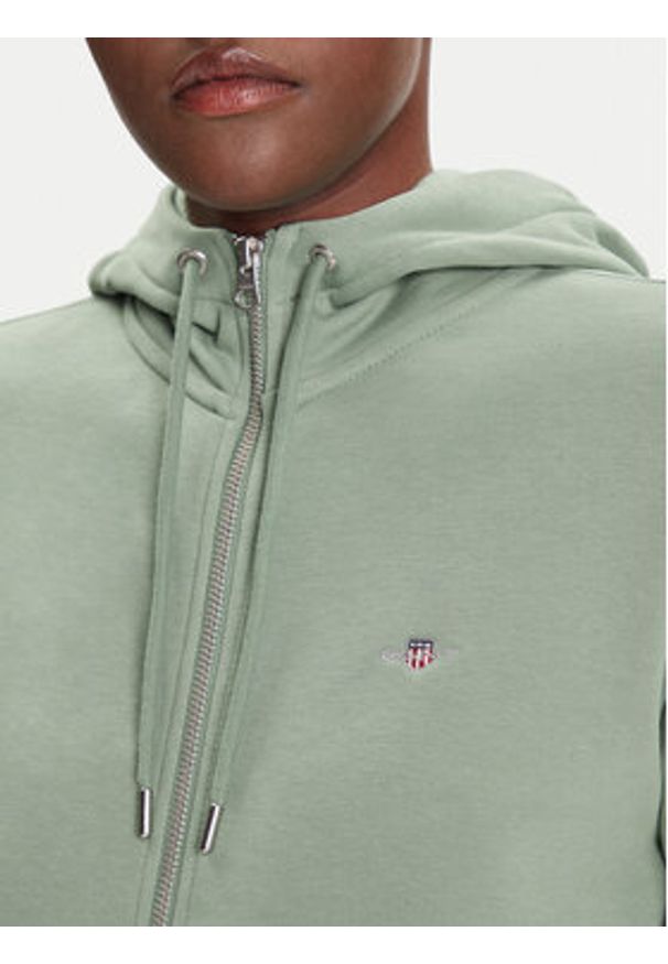 GANT - Gant Bluza Shield 4201412 Zielony Regular Fit. Kolor: zielony. Materiał: bawełna