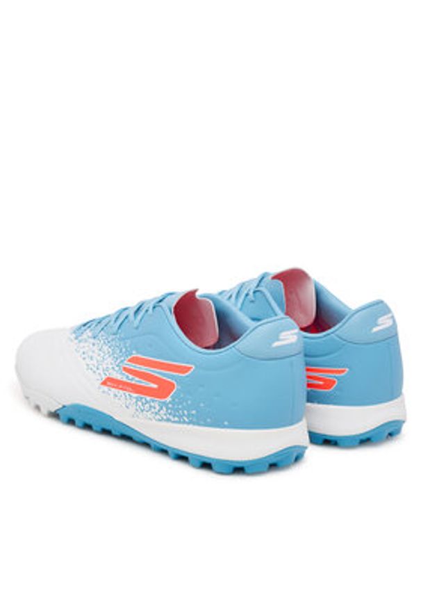 skechers - Skechers Buty do piłki nożnej Gold Tf 252016 WTQP Biały. Kolor: biały. Materiał: skóra