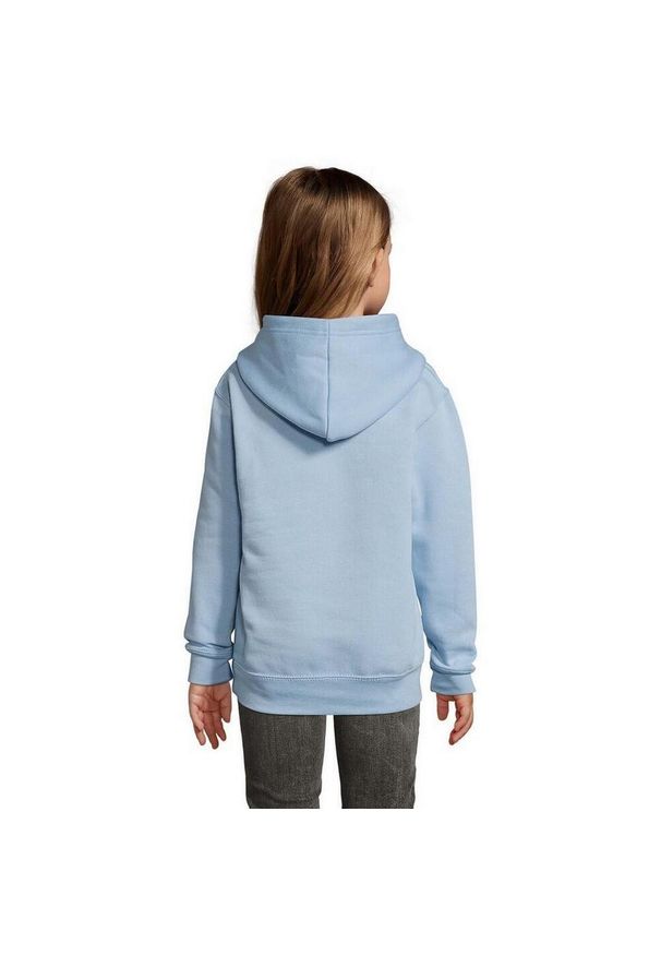 SOL'S - Bluza Z Kapturem Dla Dzieci. Typ kołnierza: kaptur. Kolor: niebieski