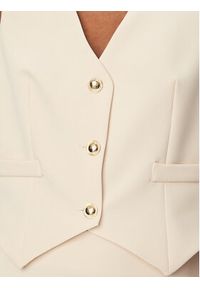 Rinascimento Kamizelka garniturowa CFC0128644003 Beżowy Regular Fit. Kolor: beżowy. Materiał: syntetyk #4
