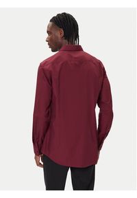 Hugo - HUGO Koszula Kenno 50289499 Bordowy Slim Fit. Kolor: czerwony. Materiał: bawełna #4