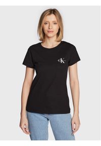 Calvin Klein Jeans Komplet 2 t-shirtów J20J219734 Czarny Slim Fit. Kolor: czarny. Materiał: bawełna