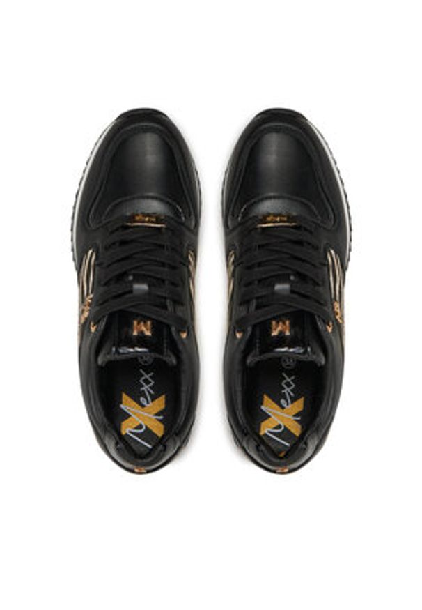 MEXX Sneakersy MI001008343W Czarny. Kolor: czarny. Materiał: skóra