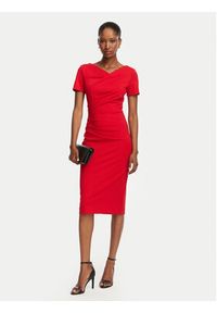 Rinascimento Sukienka koktajlowa CFC0129420003 Czerwony Slim Fit. Kolor: czerwony. Materiał: syntetyk. Styl: wizytowy #2