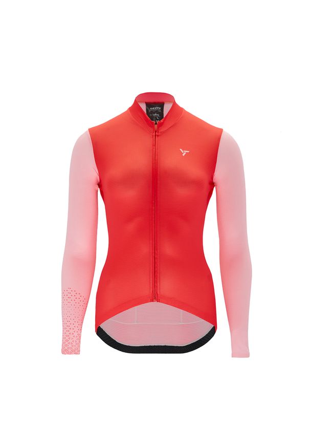 Silvini - Koszulka rowerowa damska SILVINI Valfura. Kolor: czerwony, wielokolorowy, różowy. Sport: kolarstwo