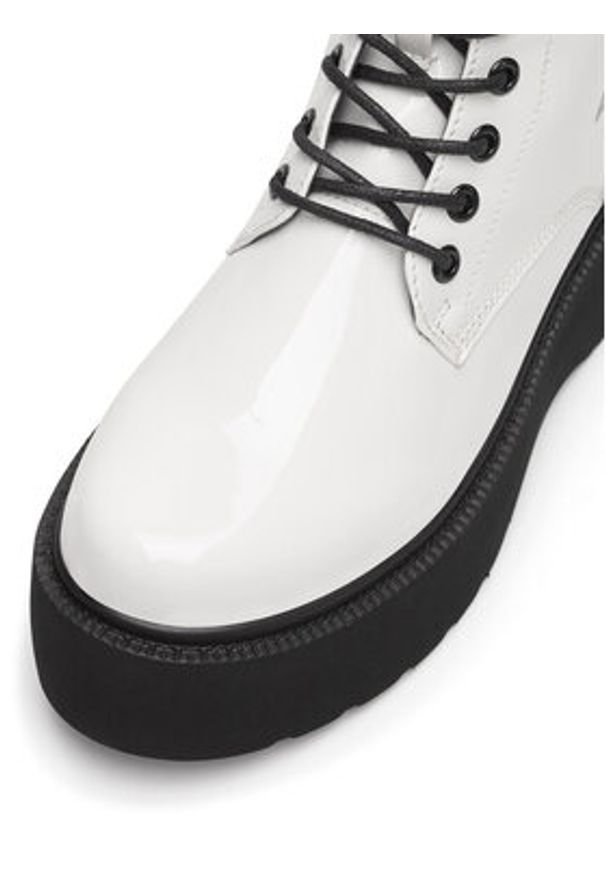 DeeZee Botki WS101-08A Biały. Kolor: biały. Materiał: materiał