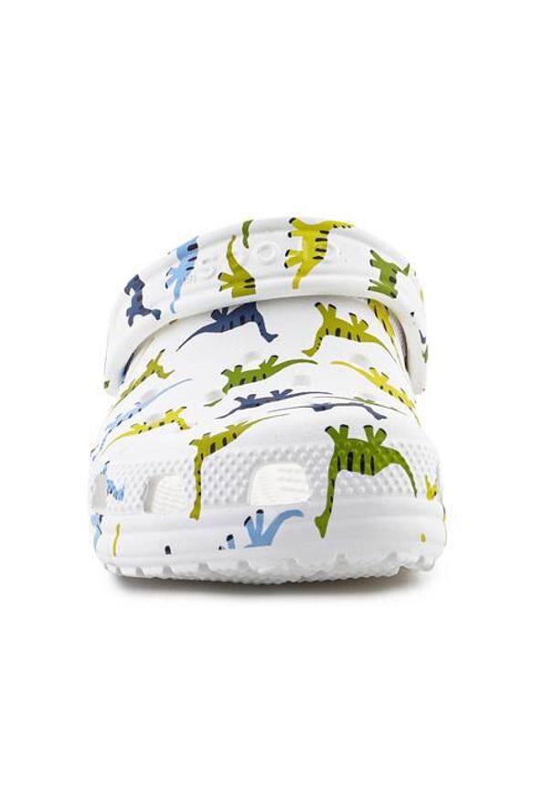 Buty do chodzenia dla dzieci Crocs Character Print Clog. Kolor: biały. Materiał: materiał, syntetyk. Wzór: nadruk