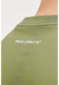 Pako Lorente - PAKO LORENTE – Zielony t-shirt oversize. Okazja: na co dzień. Kolor: zielony, oliwkowy. Materiał: bawełna. Styl: casual