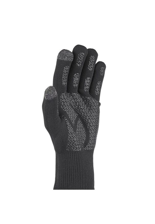 SEALSKINZ - Długie wodoodporne rękawice Sealskinz Anmer Ultra Grip. Kolor: czarny. Sport: kolarstwo