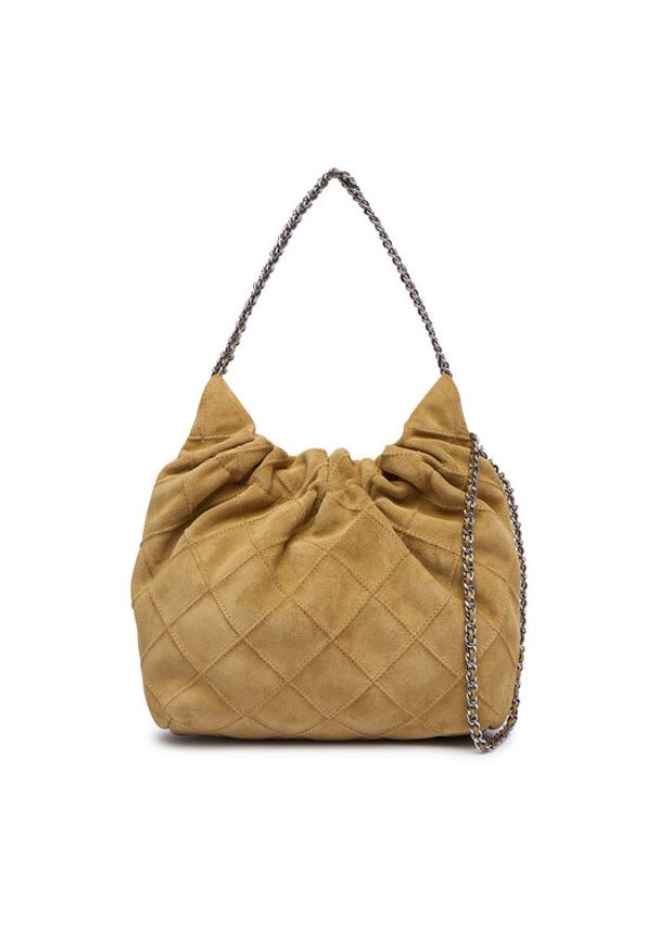 Tory Burch Torebka 166066 Beżowy. Kolor: beżowy. Materiał: skórzane, zamszowe