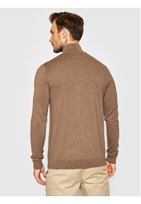 Selected Homme Kardigan Berg 16074688 Brązowy Regular Fit. Kolor: brązowy. Materiał: bawełna