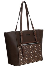 DAVID JONES - Shopper bag c. brązowy David Jones 6531-4A D.BROWN. Kolor: brązowy. Materiał: skórzane #1