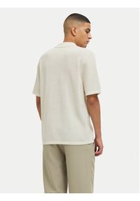 Jack & Jones Polo Orion 12268226 Écru Relaxed Fit. Typ kołnierza: polo. Kolor: kremowy. Materiał: syntetyk, bawełna #2