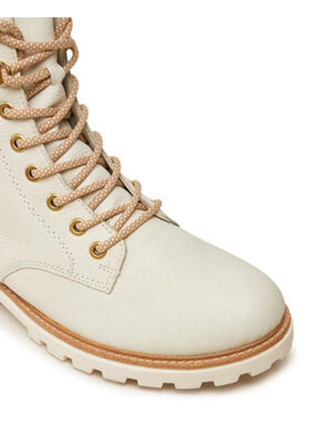 Remonte Botki D8475-80 Biały. Kolor: biały. Materiał: skóra