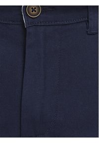 Jack & Jones - Jack&Jones Chinosy Marco 12174309 Granatowy Slim Fit. Kolor: niebieski. Materiał: bawełna